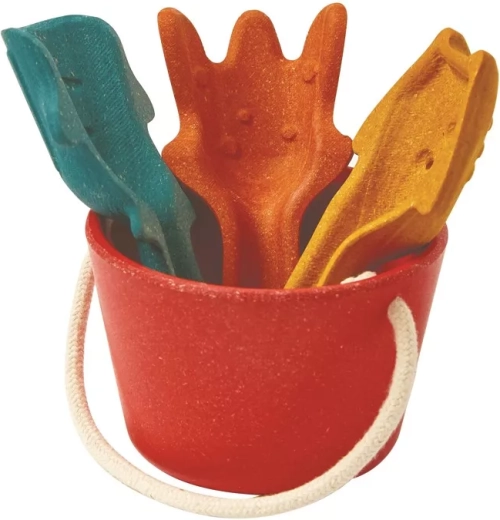 PlanToys wooden sandbox set
