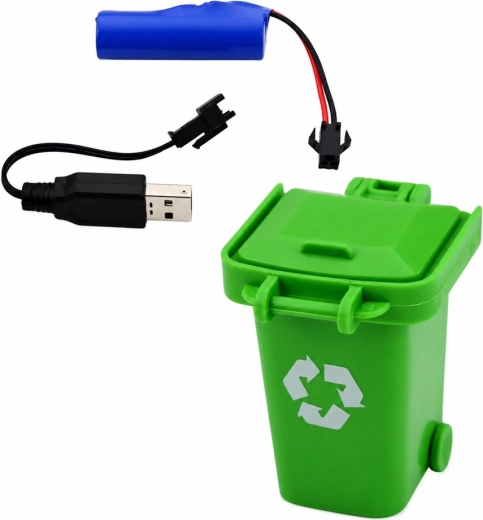USB charging and trash bin included