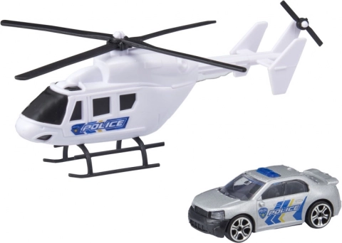 TEAMSTERZ Helicopter and Car – Rescue Vehicles Set
