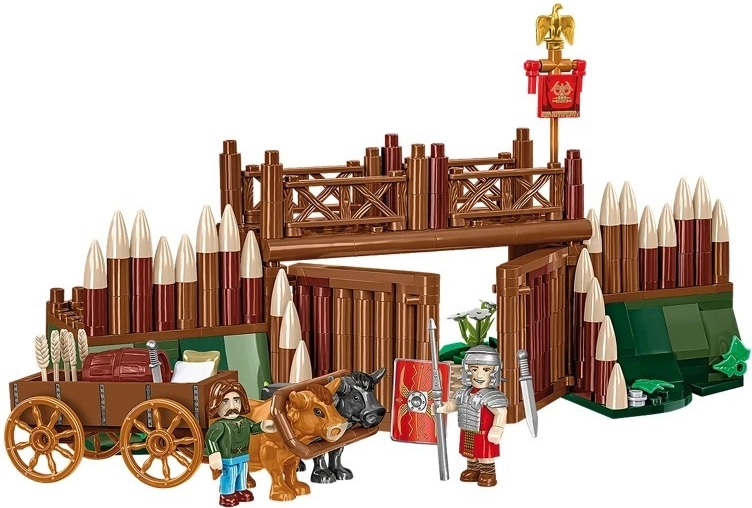 Authentic Roman camp gate with opening mechanism