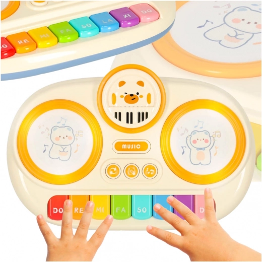 Interactive Children's Piano Keyboard Educational Beige