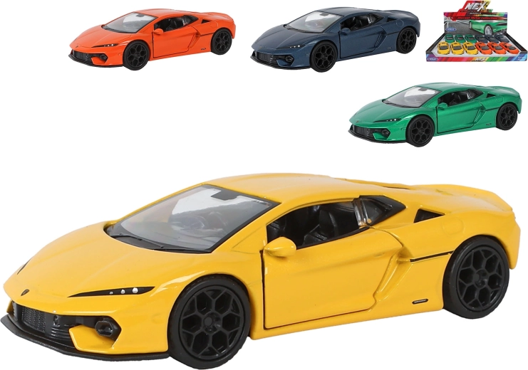 Метален модел на кола Welly Lamborghini Temerario 1:36, 12 см