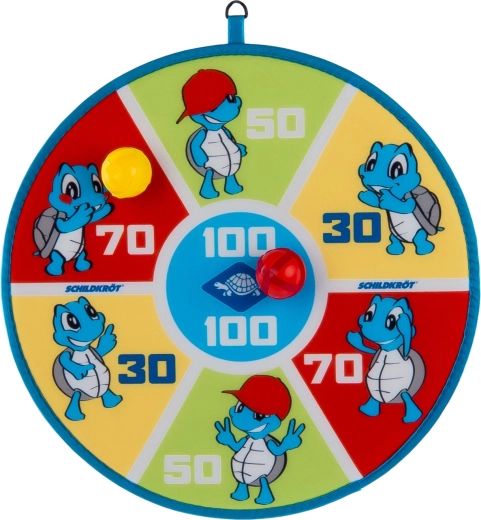 Schildkröt double-sided hook-and-loop target with 6 balls
