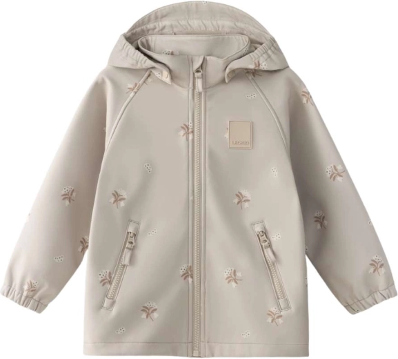 Детско софтшел яке Leokid Lake silver cloud flower, размер 80