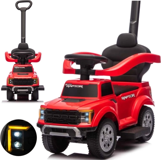 Milly Mally children’s ride-on with push handle Ford F-150 3in1 red