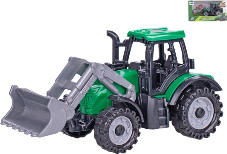 Tractor loader 11 cm with freewheel – children's toy