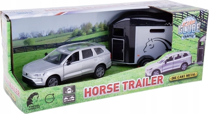 Kids Globe Volvo EX90 with Horse Trailer and Horse
