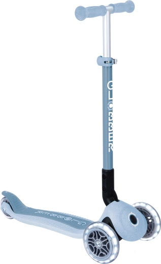 Детска тротинетка Globber Primo foldable lights ecologic, боровинкова