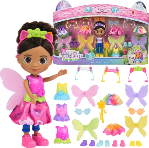 Gabby’s Dollhouse Fairy Gabi Doll with Outfits and Accessories