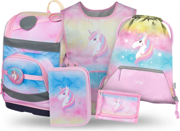 BAAGL комплект 5 Zippy Plus Rainbow Unicorn