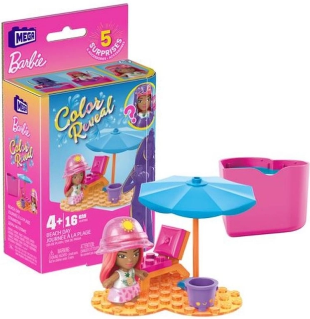 Mega Construx Barbie Color Reveal микрокукла