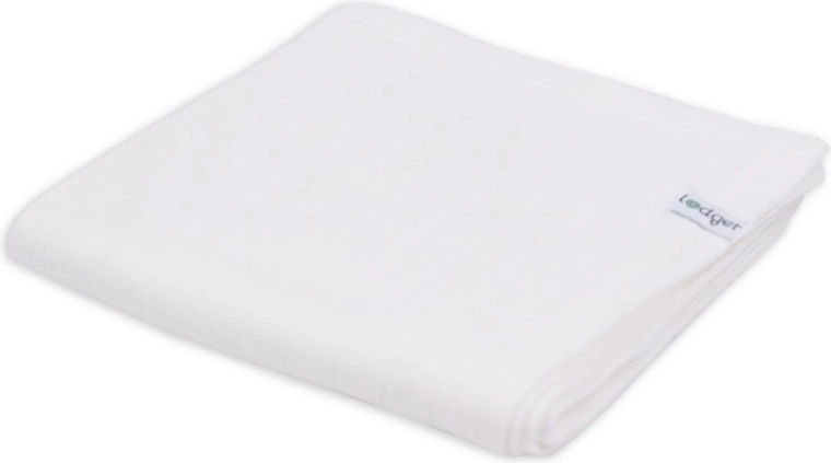 Пелена Lodger от органичен памук Solid Cloud Dancer 70 × 70 см - 1 брой