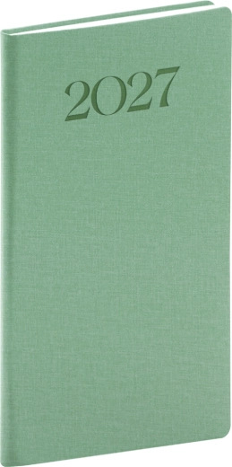 Notique pocket diary Biella 2027 green 9 × 15.5 cm