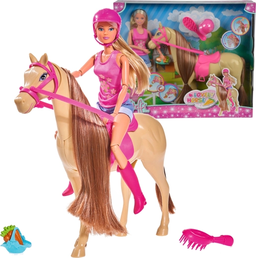 Steffi Love riding doll with horse and accessories
