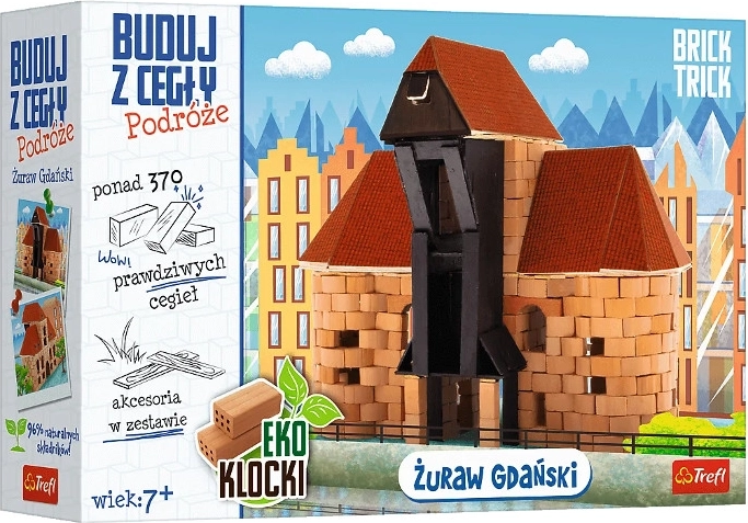 Brick Trick пътешествия: Журав от Гданск – мини модел от истински тухлички