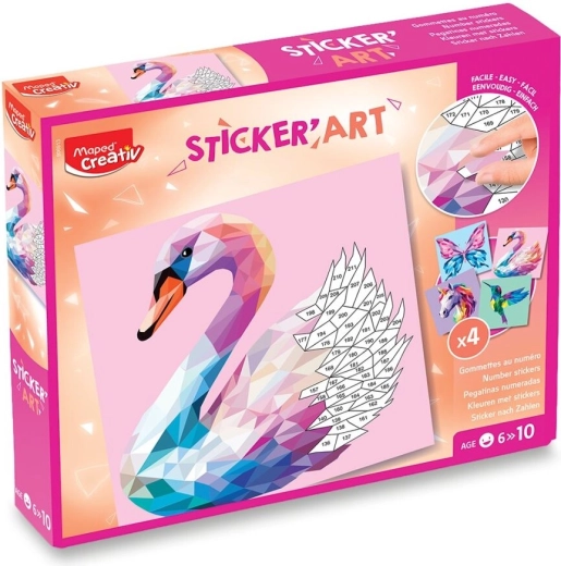 Maped креативен комплект Sticker' Art – елегантни създания