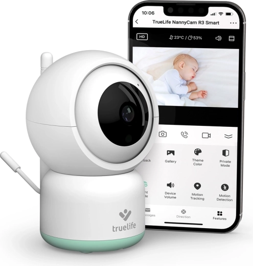 Видео бебефон TrueLife NannyCam R3 Smart с Full HD и Wi‑Fi