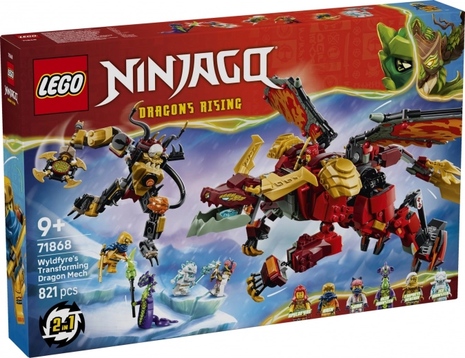 LEGO NINJAGO преобразяващ се драконов мех Wyldfyre