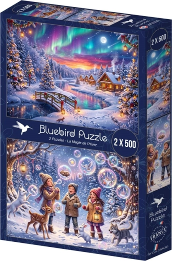 BLUEBIRD Puzzle Winter Magic 2 × 500 Pieces
