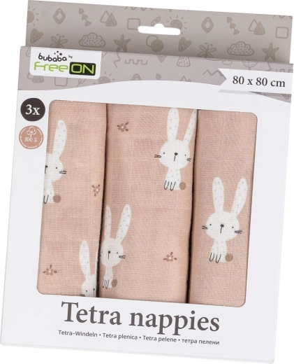 Cute bunny motif in subtle beige