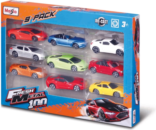 Maisto Set of 9 Passenger Cars