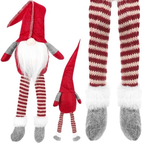 Sitting Christmas gnome – Red