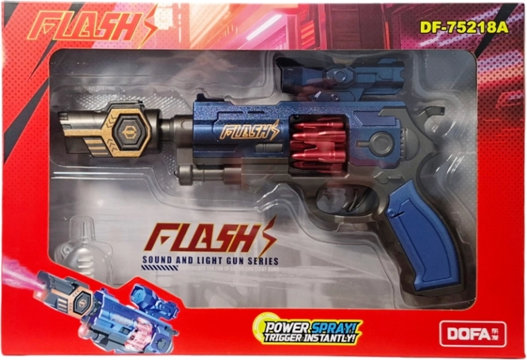 Toy gun with light and sound