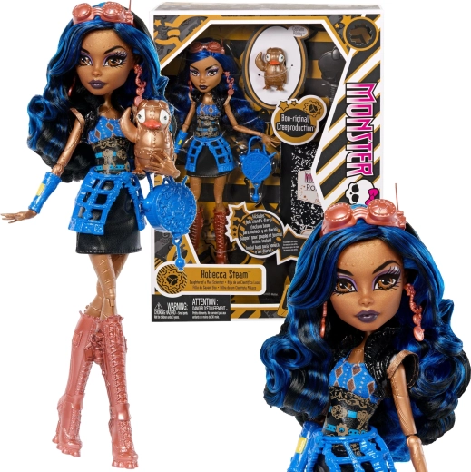 Кукла Monster High Robecca Steam 26 см Creeproduction с аксесоари и любимец Captain Penny