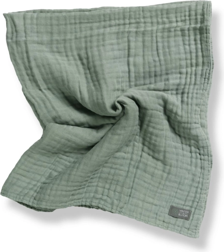 Vinter & Bloom organic muslin blanket layered jade green - 1 pc
