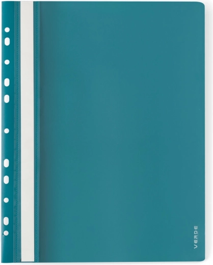 A4 Clip File with Euro Punch VERDE Milano, PP glossy/matte