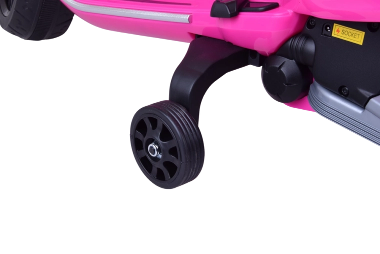 Stable ride thanks to training wheels