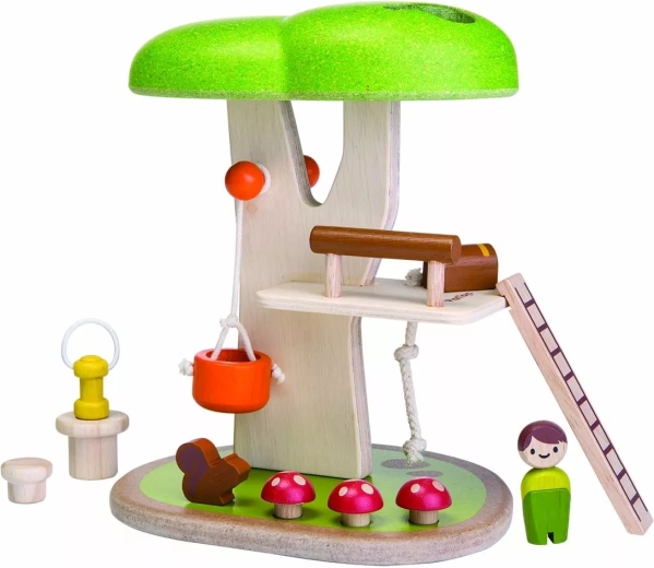 PlanToys дървена къщичка на дърво Tree house