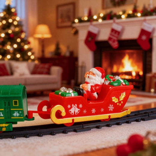 Santa Claus sleigh with gifts
