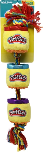 Плюшена играчка за куче PLAY-DOH с въже и пискалка 46 см