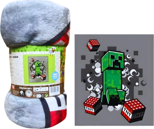 XXL поларено одеяло Minecraft de lux