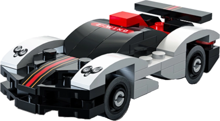 Detailed racing design with prints