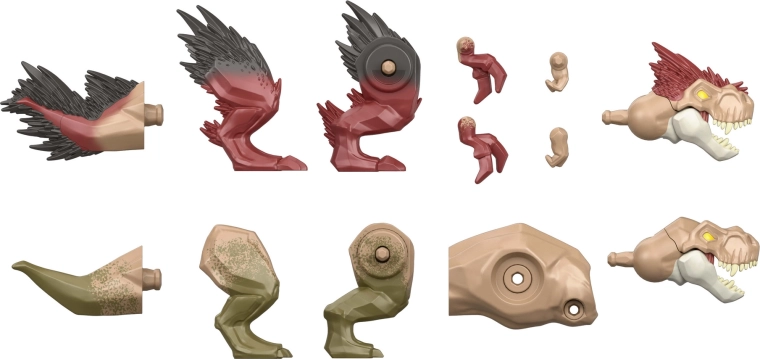 More than 10 interchangeable parts