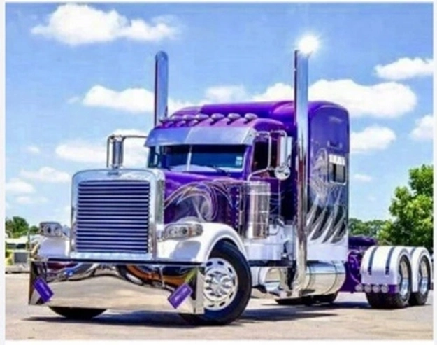 Norimpex Paint by Numbers Purple Truck 40 × 50 cm