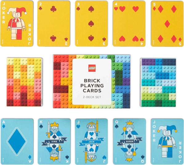 Комплект карти за игра LEGO – 2 тестета, 108 карти
