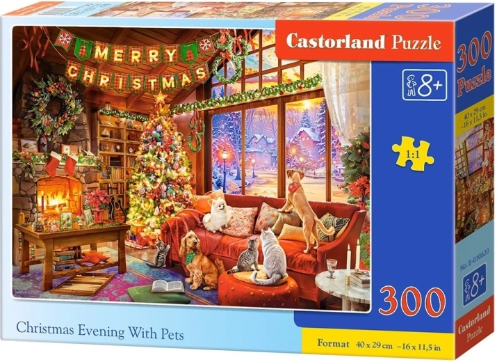 Castorland puzzle Christmas Eve with Kittens 300 pieces