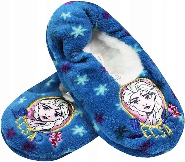 Frozen Elsa Slippers – blue with anti-slip