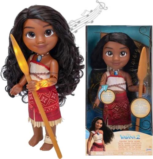 Disney Princess singing doll MOANA with tattoo and paddle 35 cm