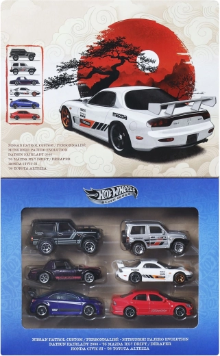 Hot Wheels Silver Series Streets of Japan – 1:64 die-cast car set
