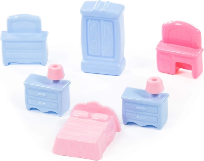 Dollhouse furniture – colorful 6-piece set