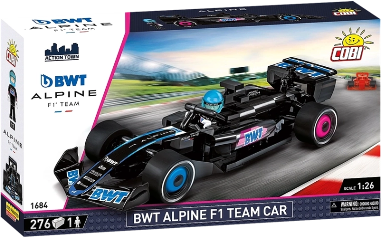 Автентичен вид на болида BWT Alpine F1 Team