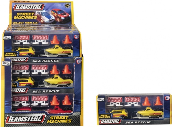 TEAMSTERZ Sea Rescue set with boat and trailer
