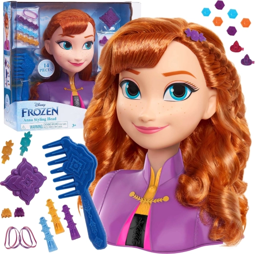 Disney Frozen Princess Anna Styling Head with Accessories
