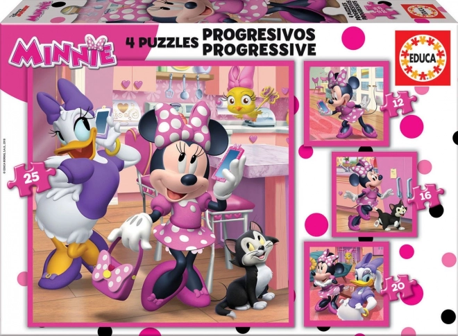 Пъзел Minnie и Daisy от Educa 4в1