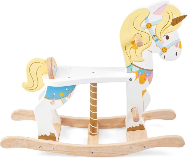 Le Toy Van дървен люлеещ се еднорог за деца