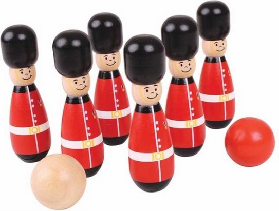 Кегли „Английски гвардейци“ от Bigjigs Toys